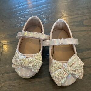 Toddler Sparkle Bow Flats